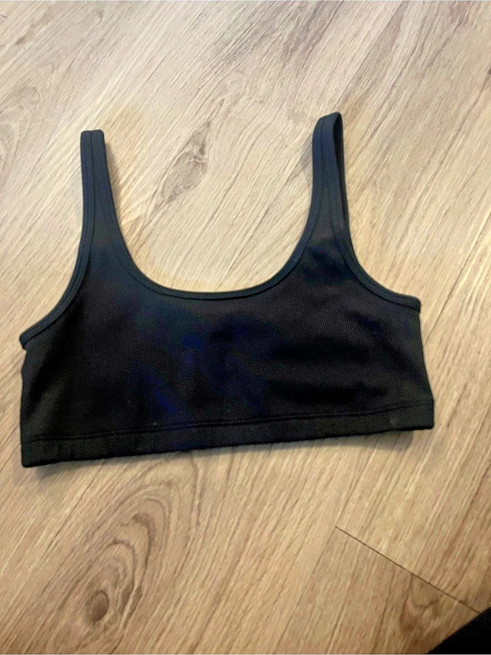 Tna Black Ribbed Tank Top - Picture 2 of 3